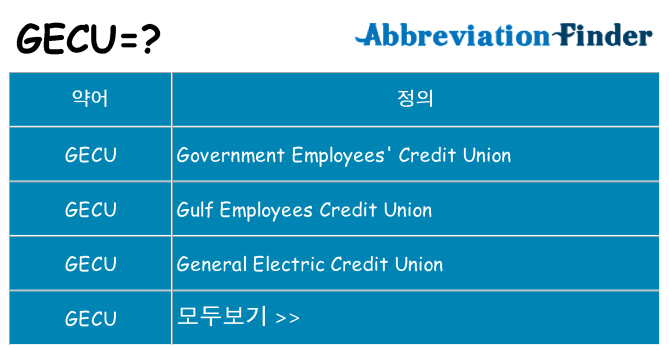 gecu 대 한 무엇을 서가