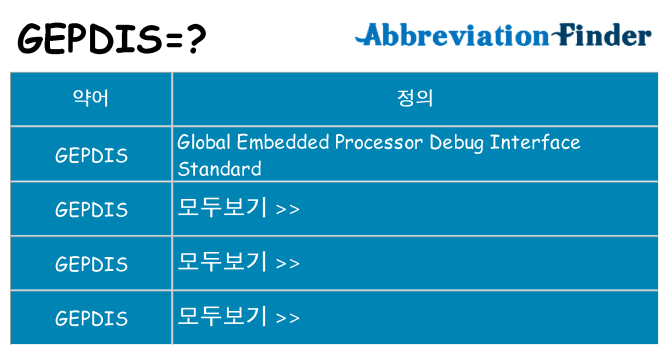 gepdis 대 한 무엇을 서가