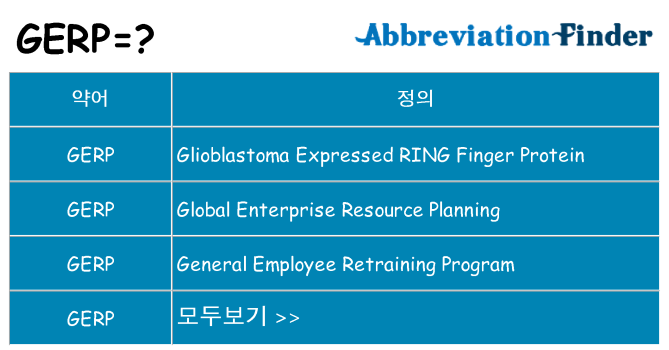 gerp 대 한 무엇을 서가