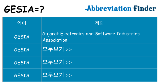 gesia 대 한 무엇을 서가