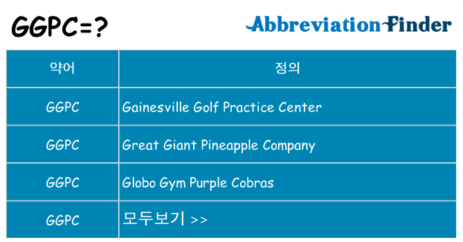 ggpc 대 한 무엇을 서가