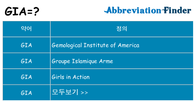 gia 대 한 무엇을 서가