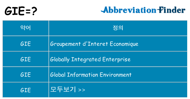 gie 대 한 무엇을 서가