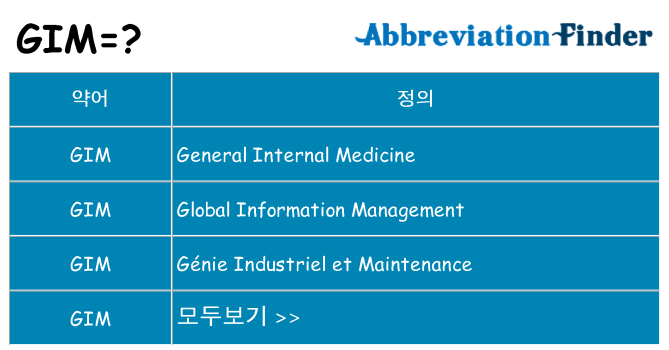 gim 대 한 무엇을 서가