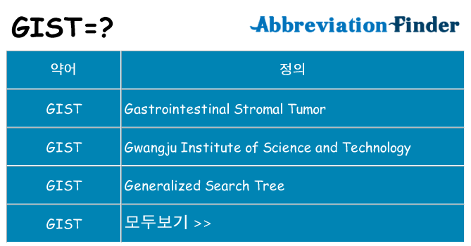 gist 대 한 무엇을 서가
