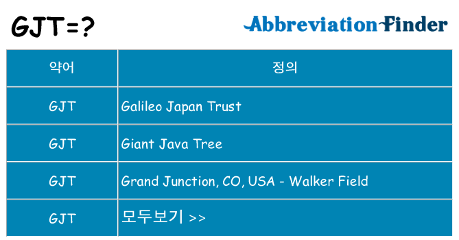 gjt 대 한 무엇을 서가