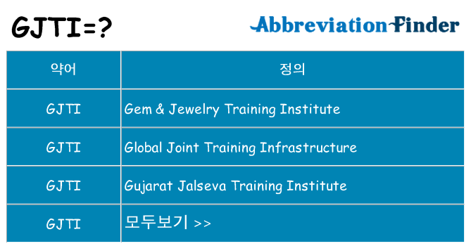 gjti 대 한 무엇을 서가