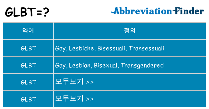 glbt 대 한 무엇을 서가