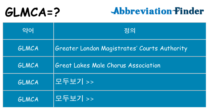 glmca 대 한 무엇을 서가