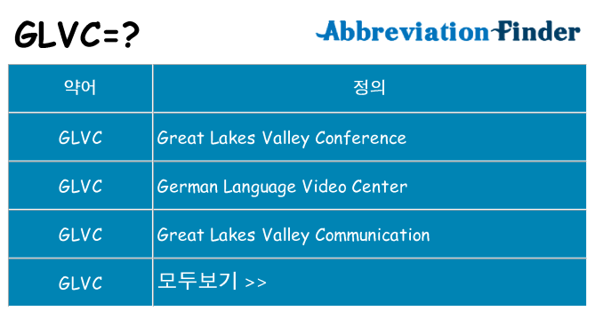 glvc 대 한 무엇을 서가