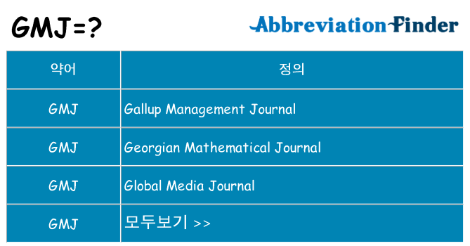 gmj 대 한 무엇을 서가