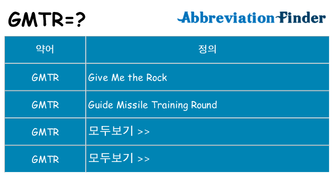 gmtr 대 한 무엇을 서가