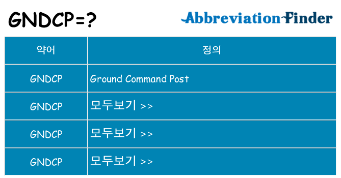 gndcp 대 한 무엇을 서가