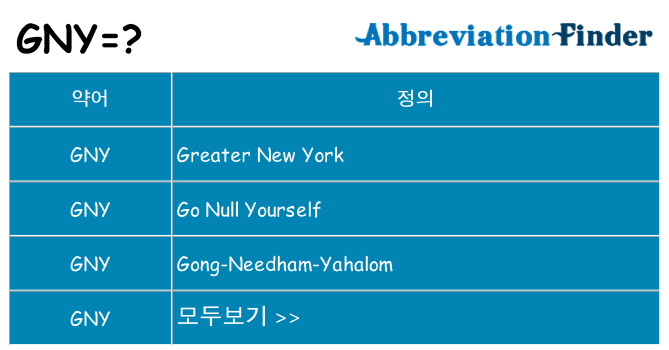 gny 대 한 무엇을 서가