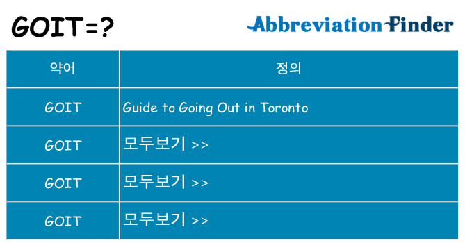 goit 대 한 무엇을 서가