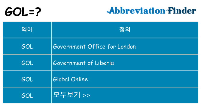 gol 대 한 무엇을 서가
