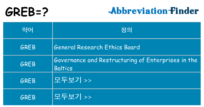 greb 대 한 무엇을 서가