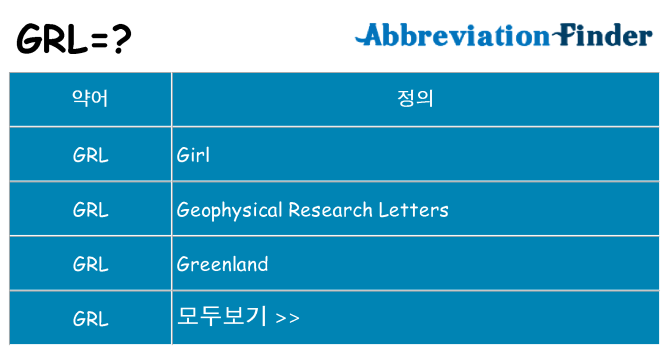 grl 대 한 무엇을 서가