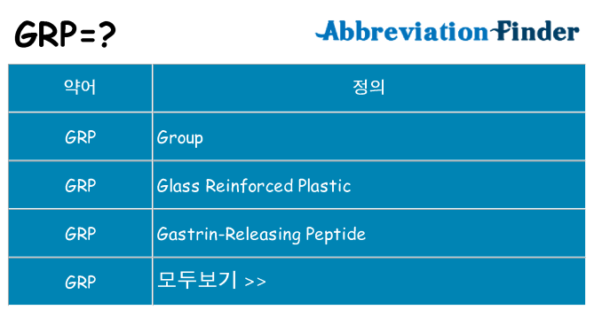 grp 대 한 무엇을 서가