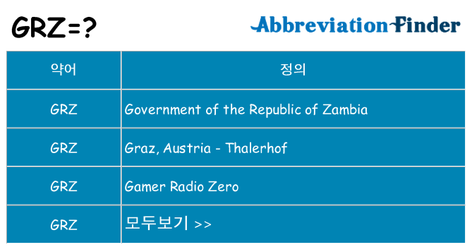 grz 대 한 무엇을 서가