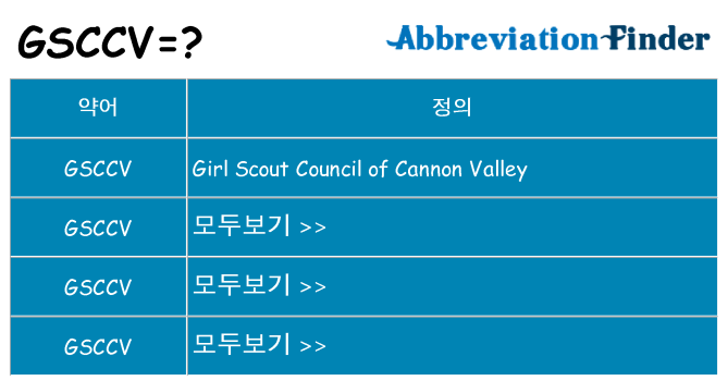 gsccv 대 한 무엇을 서가