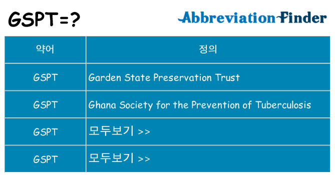 gspt 대 한 무엇을 서가