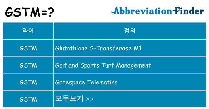 gstm 대 한 무엇을 서가