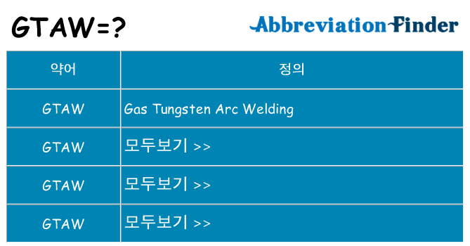 gtaw 대 한 무엇을 서가