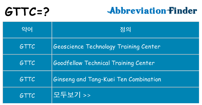 gttc 대 한 무엇을 서가