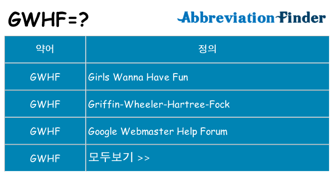 gwhf 대 한 무엇을 서가