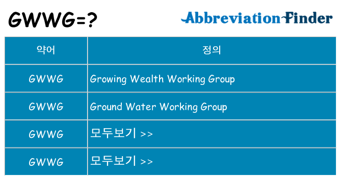 gwwg 대 한 무엇을 서가