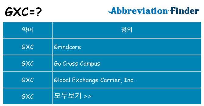 gxc 대 한 무엇을 서가