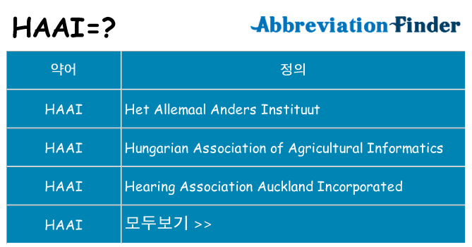 haai 대 한 무엇을 서가