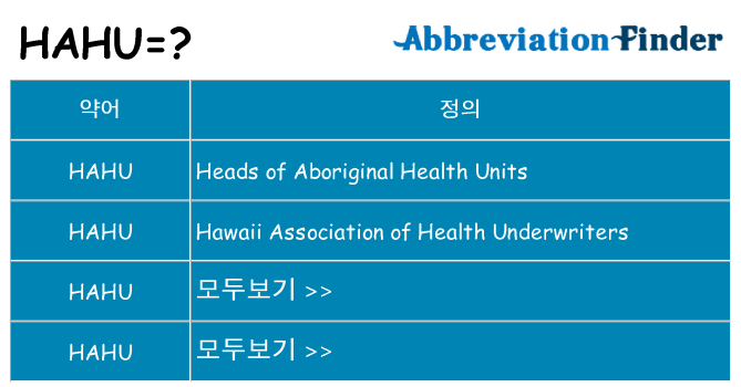 hahu 대 한 무엇을 서가