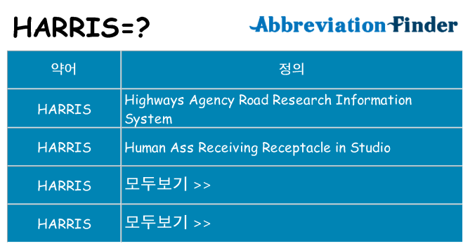 harris 대 한 무엇을 서가