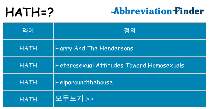 hath 대 한 무엇을 서가