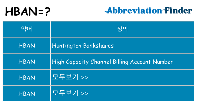 hban 대 한 무엇을 서가