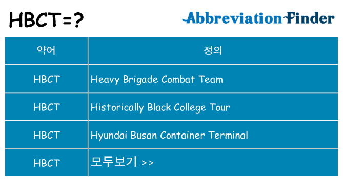 hbct 대 한 무엇을 서가