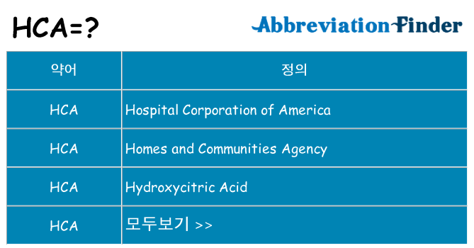 hca 대 한 무엇을 서가