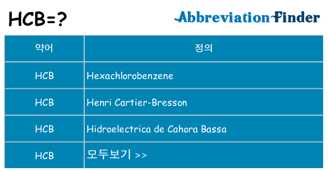 hcb 대 한 무엇을 서가