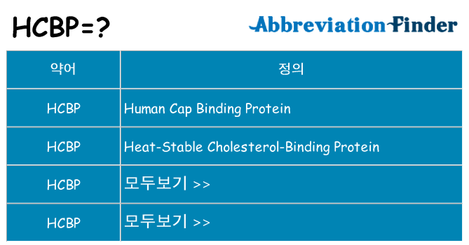 hcbp 대 한 무엇을 서가