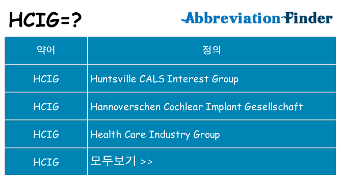 hcig 대 한 무엇을 서가