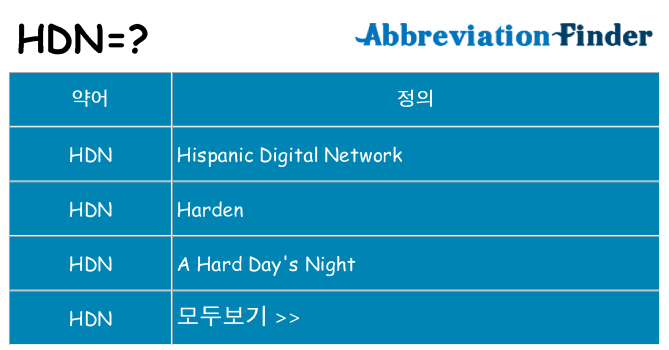hdn 대 한 무엇을 서가