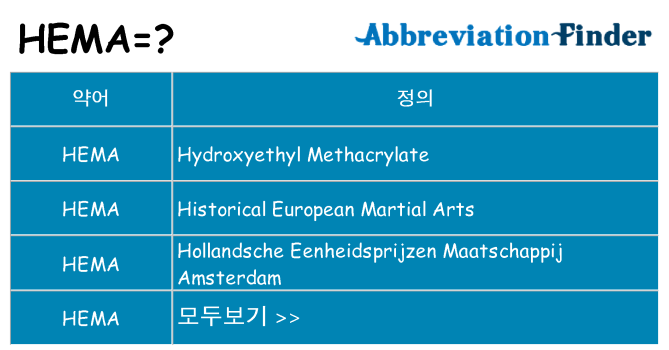 hema 대 한 무엇을 서가