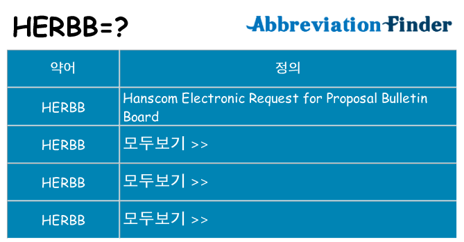 herbb 대 한 무엇을 서가