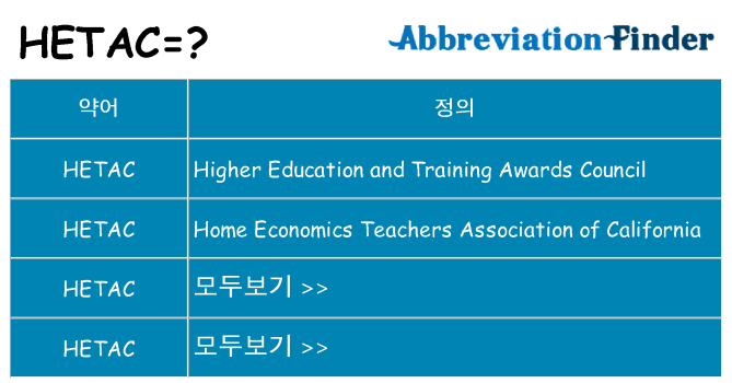 hetac 대 한 무엇을 서가