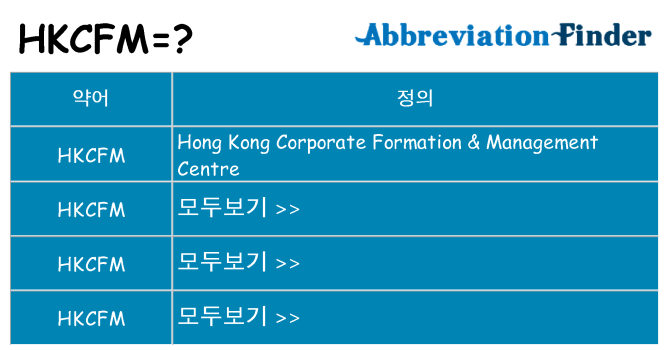 hkcfm 대 한 무엇을 서가