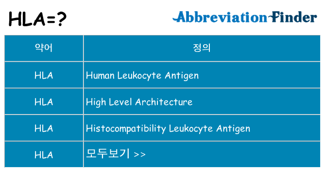 hla 대 한 무엇을 서가