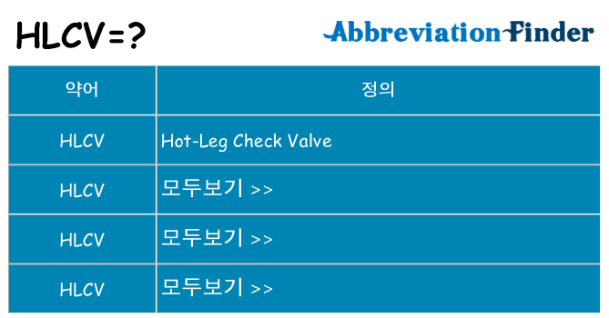 hlcv 대 한 무엇을 서가