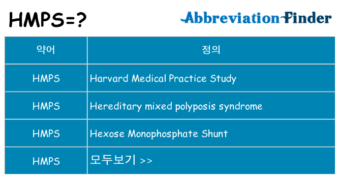 hmps 대 한 무엇을 서가